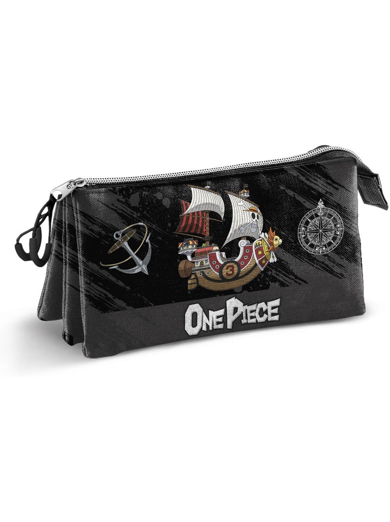 One Piece Unique Estuche Portatodo Triple, Negro Negro - Kiabi