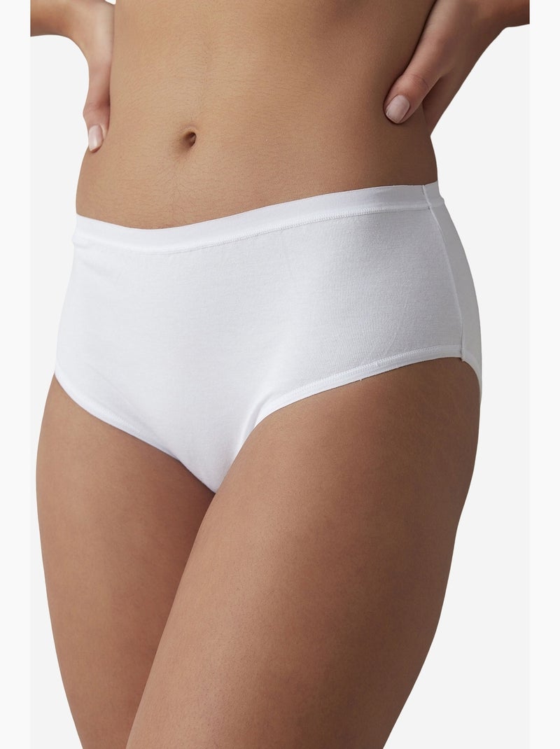 Optik fresh basic cover algodón talle alto braga penti Blanco - Kiabi