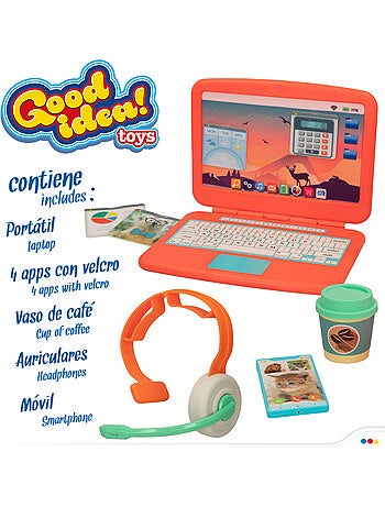 Ordenador de juguete c/accesorios good idea!