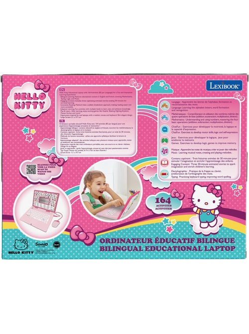 Ordenador puertoátil educativo bilingüe con voz hello kitty – 164 actividades (en/es) - Kiabi Ordenador puertoátil educativo bilingüe con voz hello kitty – 164 actividades (en/es) - Kiabi