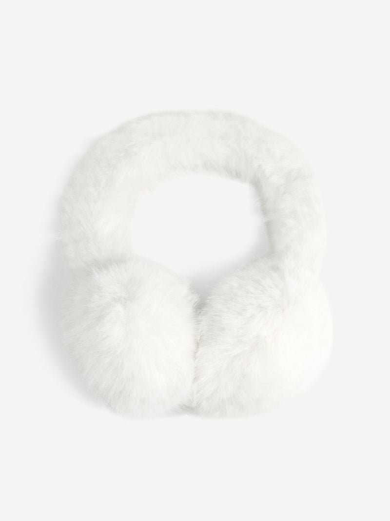 Orejeras de pelo sintético Beige - Kiabi