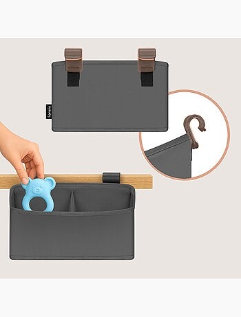 Organizador colgante para cuna con bolsillo lateral LIONELO - Almacenamiento de pañales - Cesta