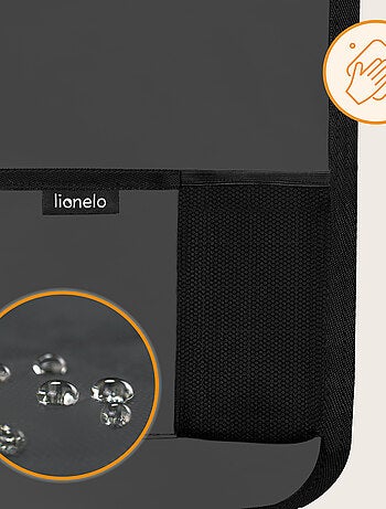 Organizador de asiento de coche 2 en 1 LIONELO - Bolsillo transparente - 5 bolsillos de diferentes t