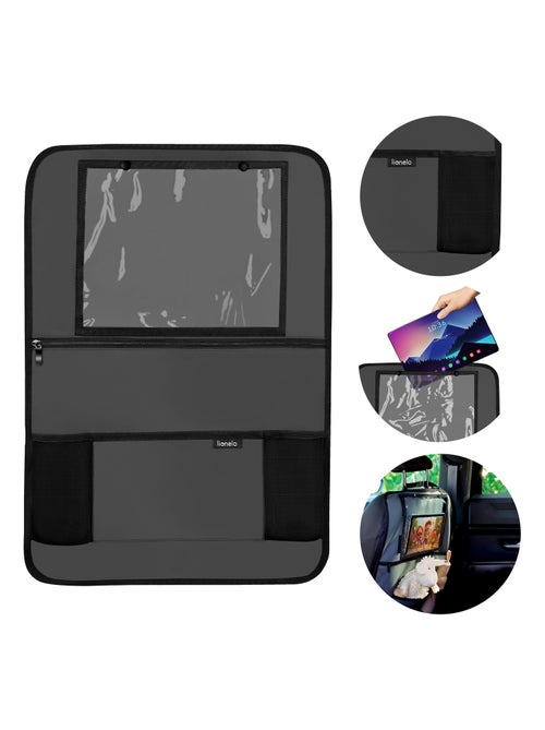 Organizador de asiento de coche 2 en 1 LIONELO - Bolsillo transparente - 5 bolsillos de diferentes t - Kiabi