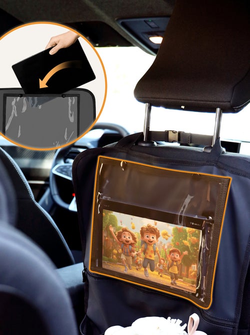 Organizador de asiento de coche 2 en 1 LIONELO - Bolsillo transparente - 5 bolsillos de diferentes t - Kiabi