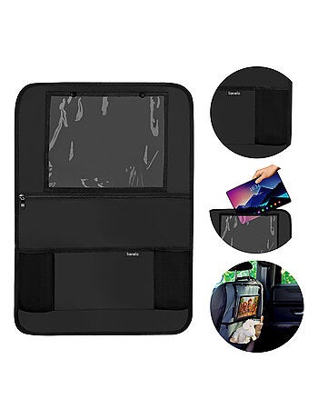 Organizador de asiento de coche 2 en 1 LIONELO - Bolsillo transparente - 5 bolsillos de diferentes t