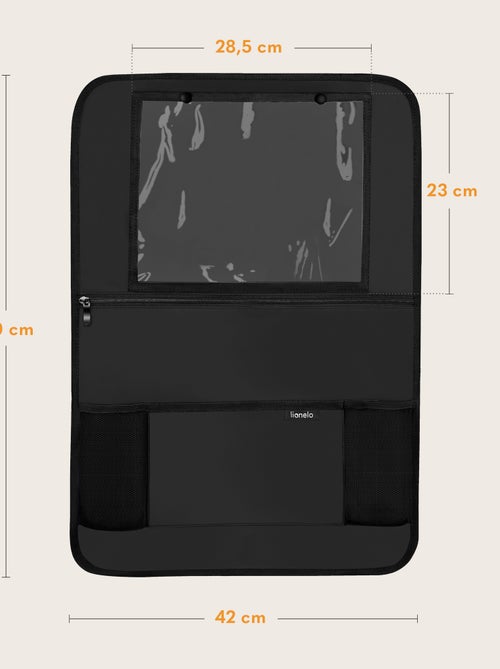 Organizador de asiento de coche 2 en 1 LIONELO - Bolsillo transparente - 5 bolsillos de diferentes t - Kiabi
