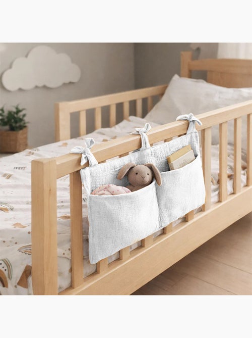 Organizador de peluches en algodón orgánico blanco - Kiabi