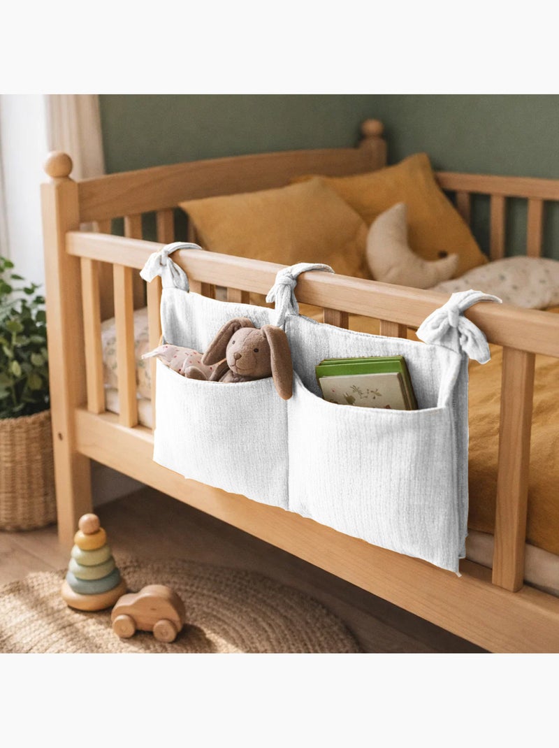 Organizador de peluches en algodón orgánico blanco Blanco - Kiabi