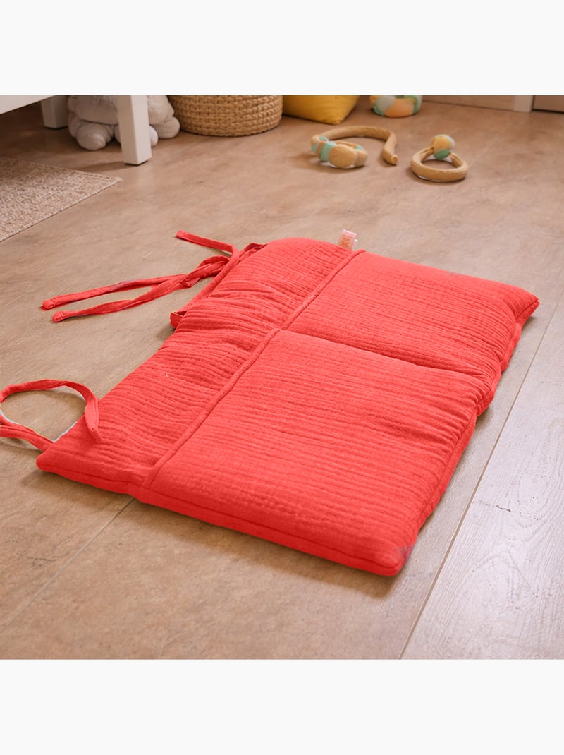 Organizador de peluches en algodón orgánico Fresa Rojo - Kiabi