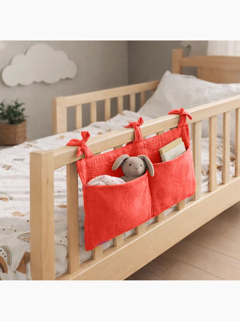 Organizador de peluches en algodón orgánico Fresa Rojo - Kiabi