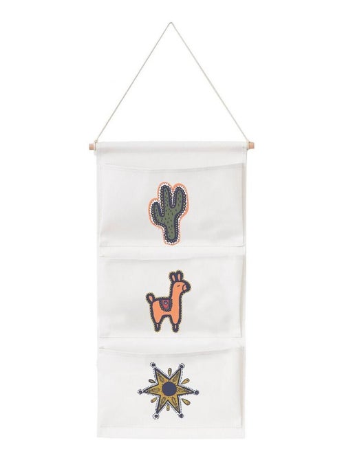 Organizador mural infantil 100% algodón – colección LALAMA – Future Home - Kiabi Organizador mural infantil 100% algodón – colección LALAMA – Future Home - Kiabi