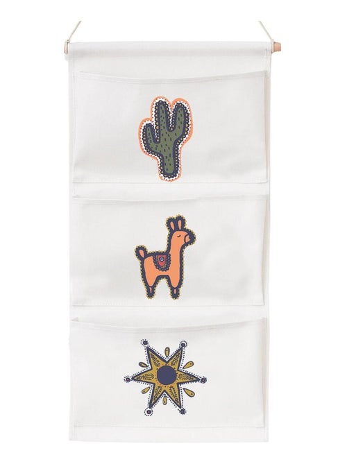 Organizador mural infantil 100% algodón – colección LALAMA – Future Home - Kiabi Organizador mural infantil 100% algodón – colección LALAMA – Future Home - Kiabi