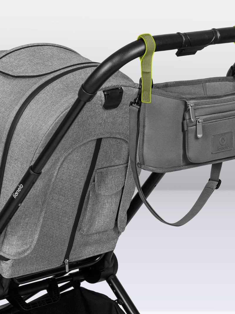Organizador para cochecito - LIONELO Cubo Pequeño - 35x18x9 cm - Espacioso - Material fácil de limpi Gris - Kiabi