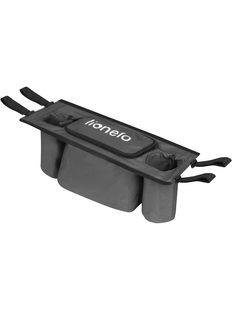 Organizador para cochecito LIONELO Cama - Para remolque de bicicleta Cama - 2 botellas Gris oscuro - Kiabi