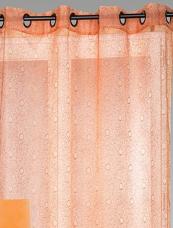 Organza bordada garabatos y burbujas voile