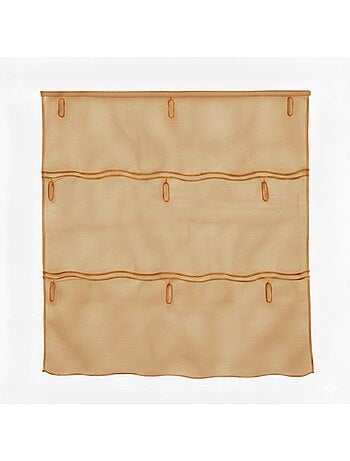 Organza lisa ajustable con ojales bordados