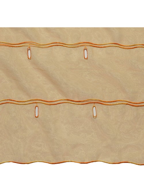 Organza lisa ajustable con ojales bordados - Kiabi