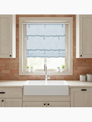 Organza lisa ajustable con ojales bordados