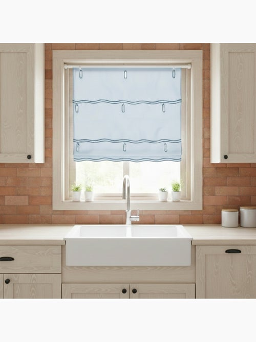 Organza lisa ajustable con ojales bordados - Kiabi