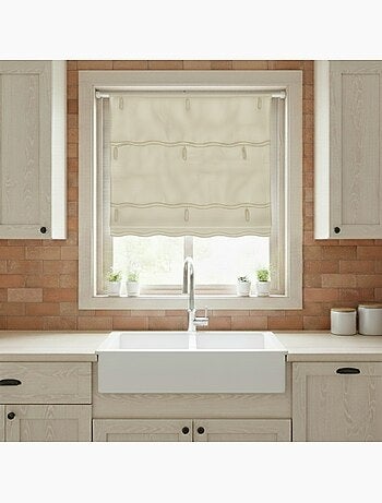 Organza lisa ajustable con ojales bordados