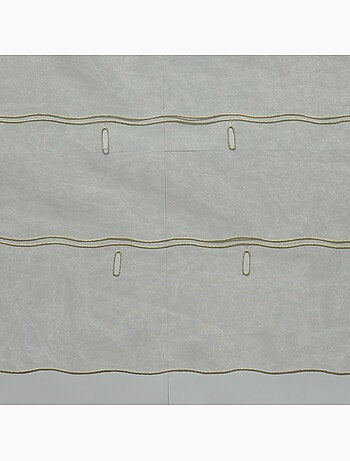 Organza lisa ajustable con ojales bordados