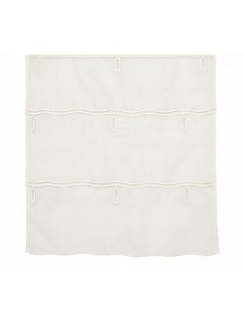 Organza lisa ajustable con ojales bordados