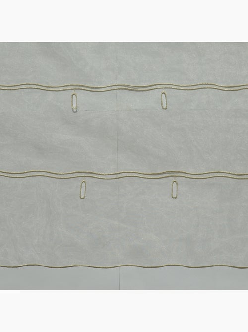 Organza lisa ajustable con ojales bordados - Kiabi