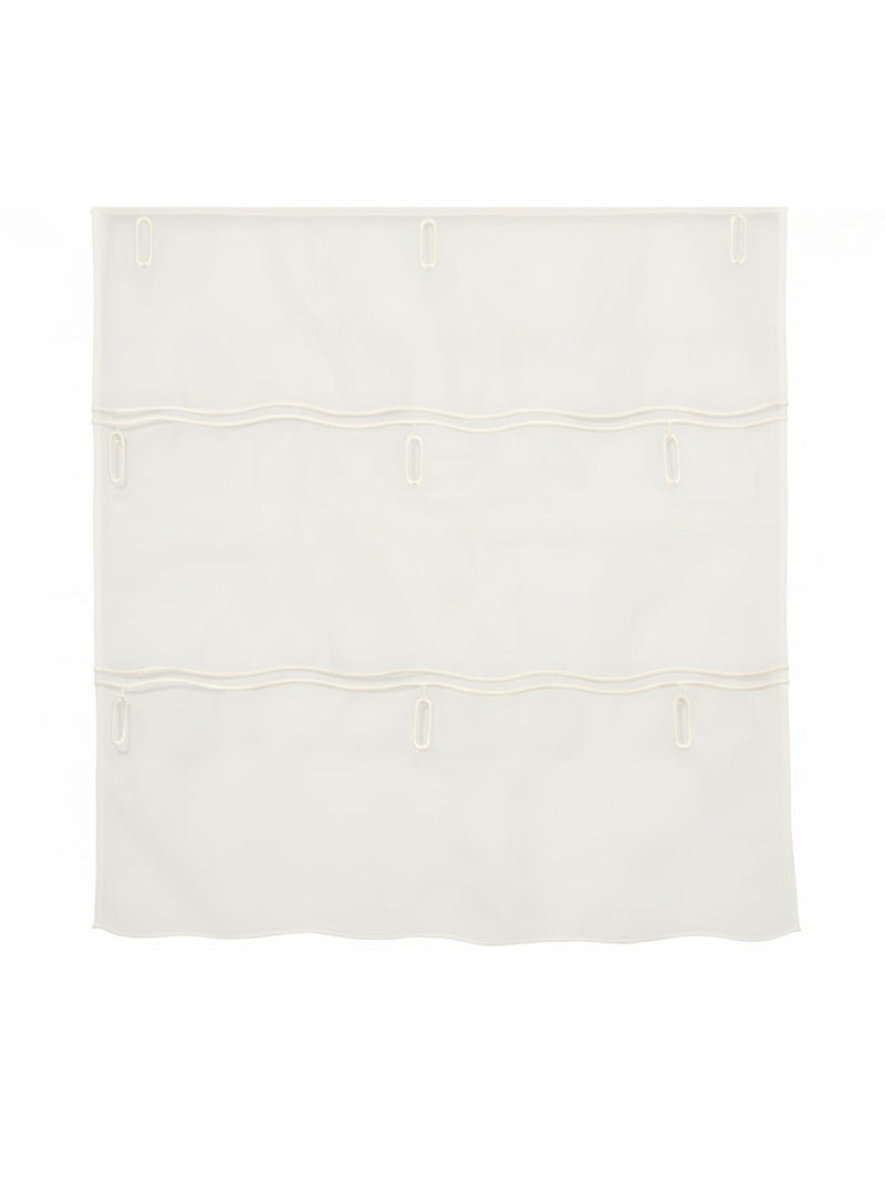 Organza lisa ajustable con ojales bordados Beige - Kiabi