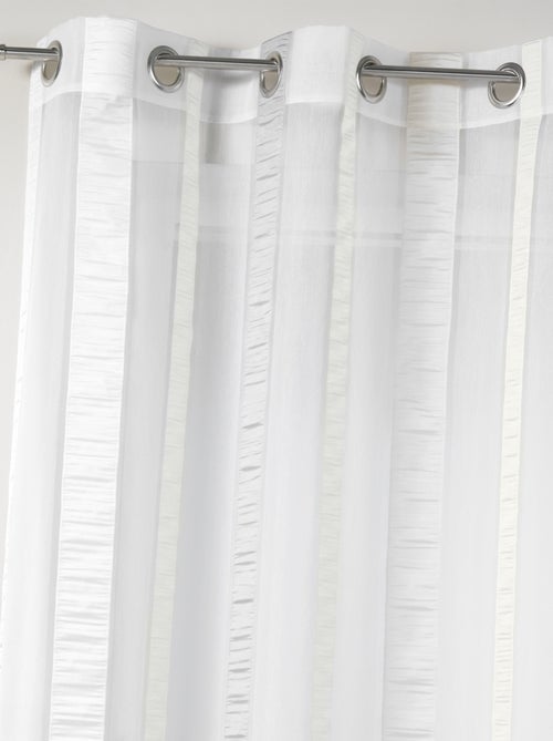 Organza transparente con rayas verticales - Kiabi Organza transparente con rayas verticales - Kiabi
