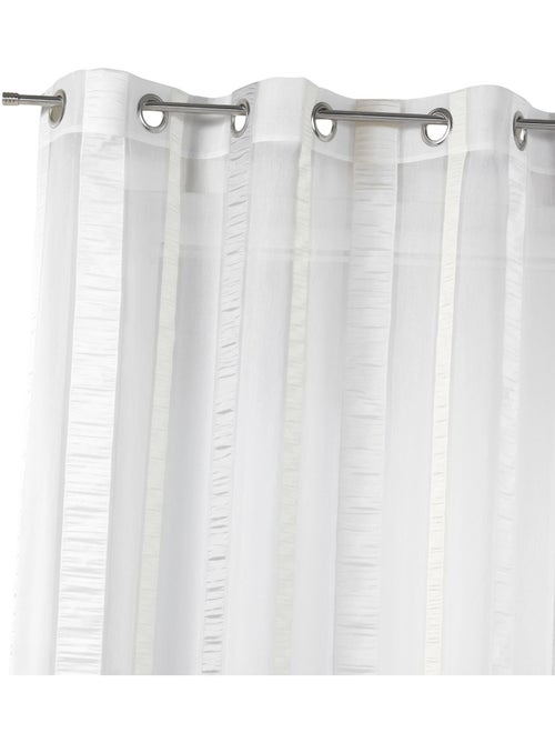Organza transparente con rayas verticales - Kiabi