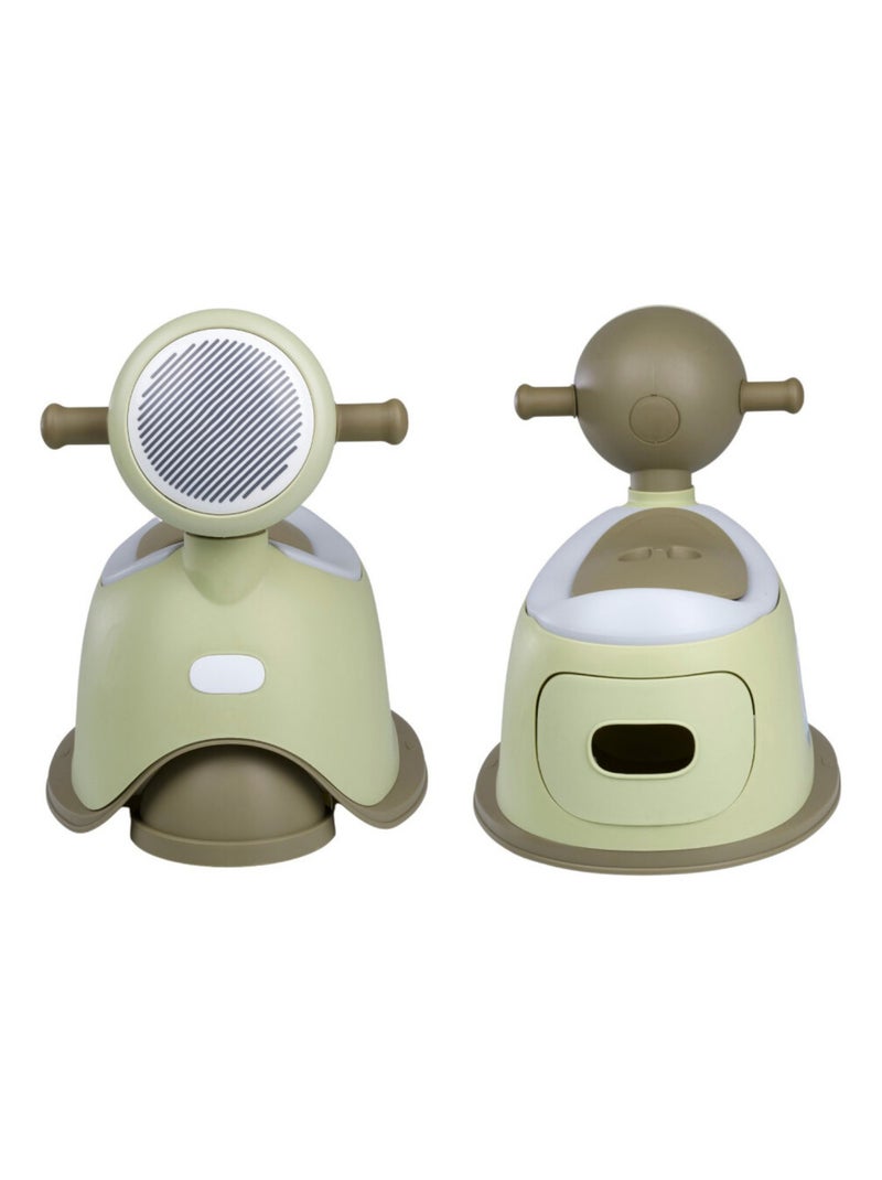 Orinal de aprendizaje Thermobaby Scooter con taza extraíble Verde - Kiabi