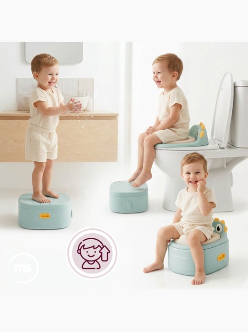 Orinal evolutivo 3 en 1 reductor wc taburete pollito salvia moby-system - Kiabi Orinal evolutivo 3 en 1 reductor wc taburete pollito salvia moby-system - Kiabi