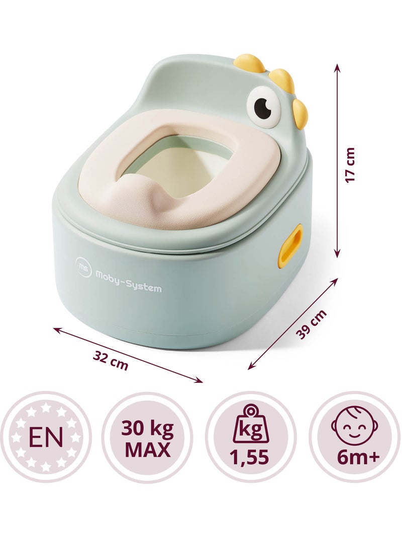 Orinal evolutivo 3 en 1 reductor wc taburete pollito salvia moby-system Verde - Kiabi