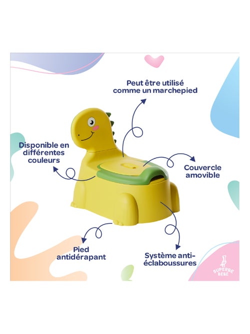 Orinal para bebés - DINO | SUPERBE BEBE - Kiabi Orinal para bebés - DINO | SUPERBE BEBE - Kiabi