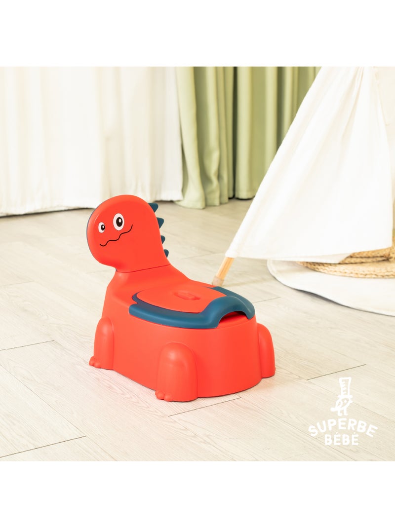 Orinal para bebés - DINO | SUPERBE BEBE Rojo amapola - Kiabi