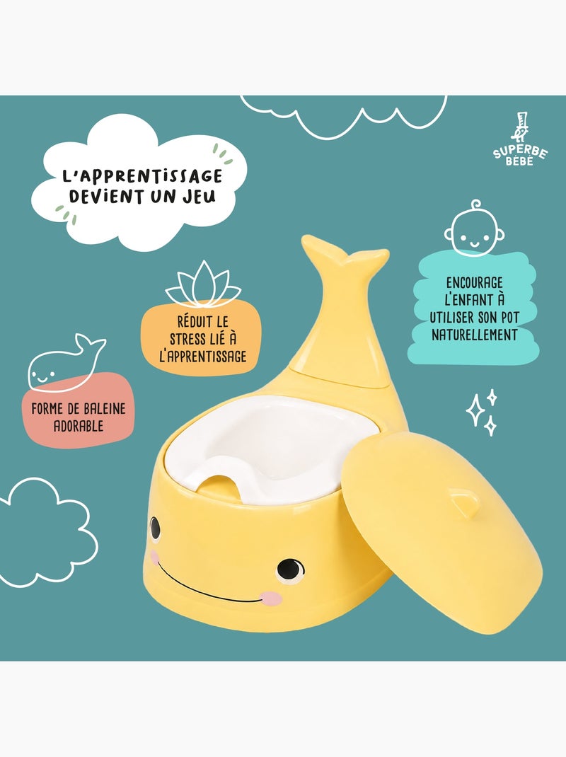 Orinal para bebés - Whalinou | SUPERBE BEBE Amarillo - Kiabi