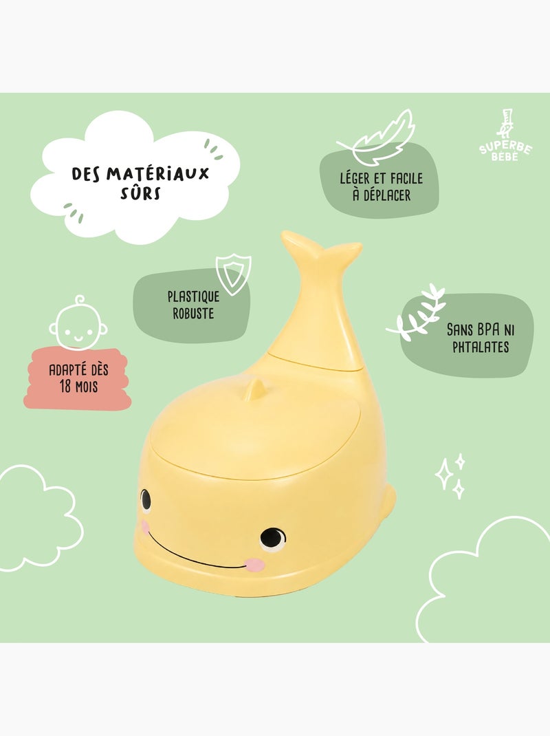 Orinal para bebés - Whalinou | SUPERBE BEBE Amarillo - Kiabi