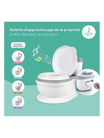 Orinal realista para aprender a ir al baño, con sonido | SUPERBE BEBE