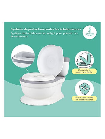 Orinal realista para aprender a ir al baño, con sonido | SUPERBE BEBE