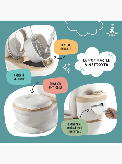 Orinal realista para aprender a ir al baño, con sonido | SUPERBE BEBE - Kiabi Orinal realista para aprender a ir al baño, con sonido | SUPERBE BEBE - Kiabi
