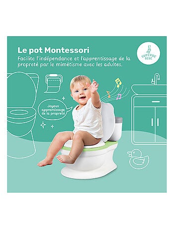 Orinal realista para aprender a ir al baño, con sonido | SUPERBE BEBE