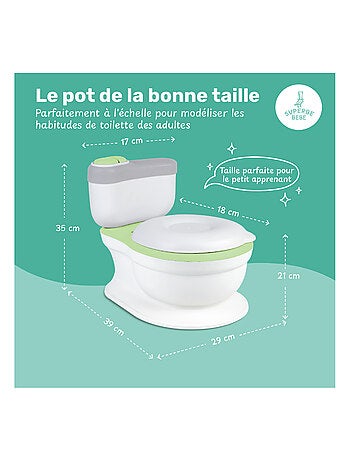 Orinal realista para aprender a ir al baño, con sonido | SUPERBE BEBE