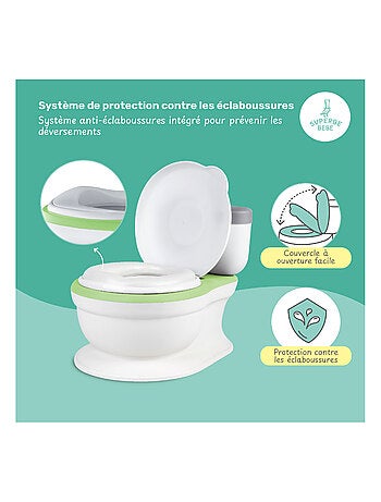 Orinal realista para aprender a ir al baño, con sonido | SUPERBE BEBE