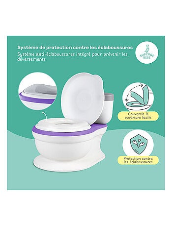 Orinal realista para aprender a ir al baño, con sonido | SUPERBE BEBE