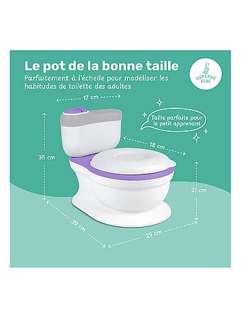 Orinal realista para aprender a ir al baño, con sonido | SUPERBE BEBE