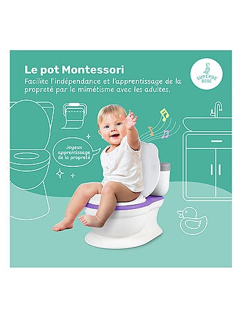 Orinal realista para aprender a ir al baño, con sonido | SUPERBE BEBE