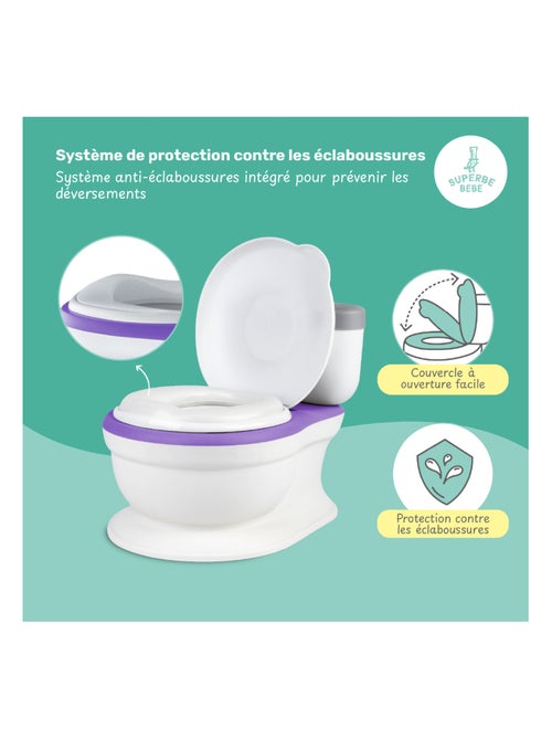 Orinal realista para aprender a ir al baño, con sonido | SUPERBE BEBE - Kiabi