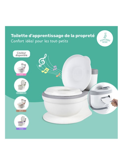 Orinal realista para aprender a ir al ba?o, con sonido | SUPERBE BEBE - Kiabi Orinal realista para aprender a ir al ba?o, con sonido | SUPERBE BEBE - Kiabi