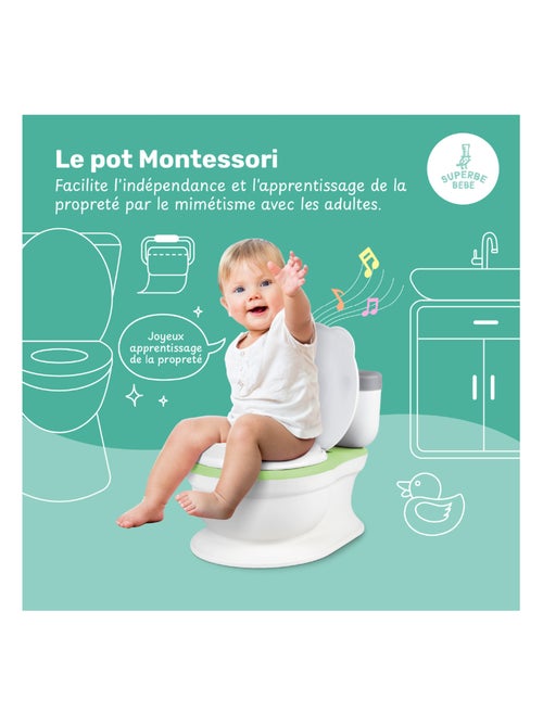 Orinal realista para aprender a ir al ba?o, con sonido | SUPERBE BEBE - Kiabi Orinal realista para aprender a ir al ba?o, con sonido | SUPERBE BEBE - Kiabi